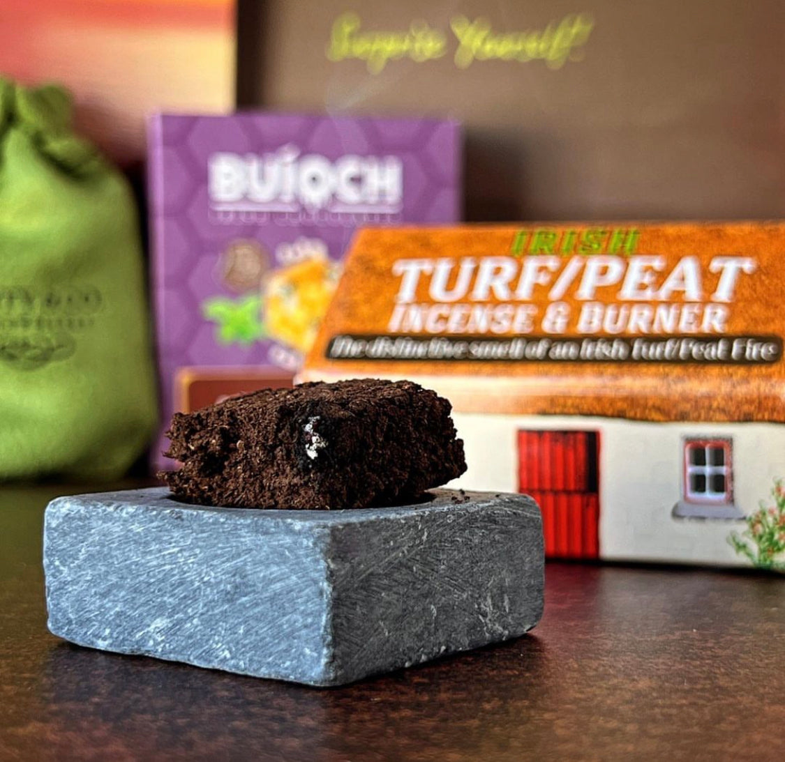 Irish cottage turf peat incense MyIrelandBoxStore