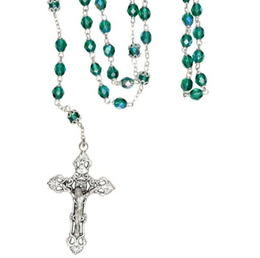 Green Rosary Beads by Connemara Marble