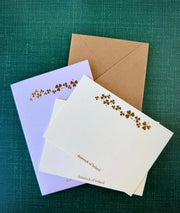 Shamrock of Ireland Gold Foil Notelets