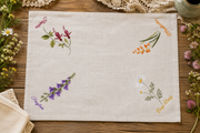 Irish Wildflower Tea Tray Cloth