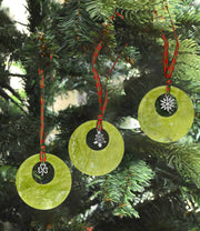 Connemara marble shamrock Christmas decoration