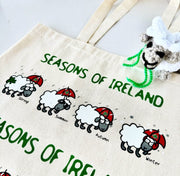 Seasons of Ireland Sheep Tote Bag