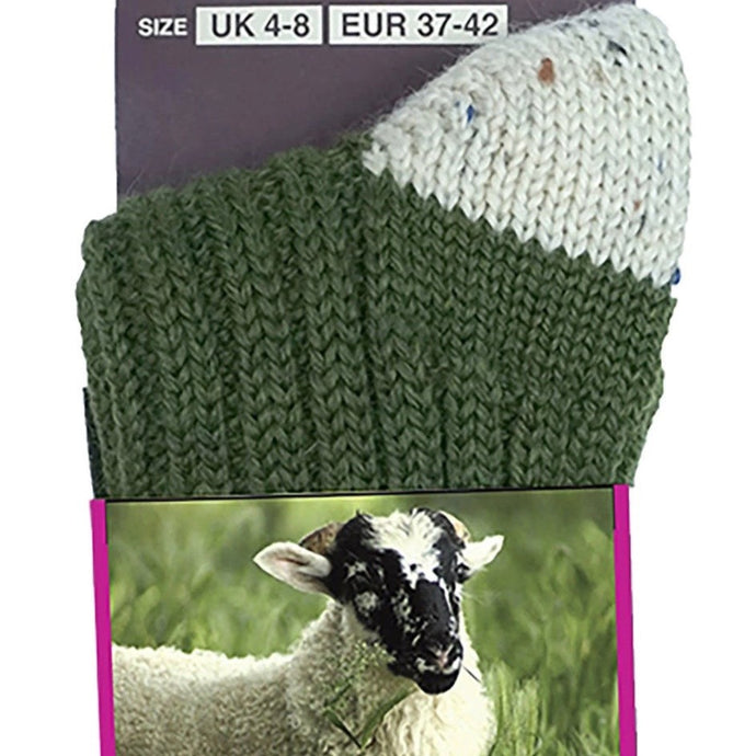 Irish merino wool socks Green