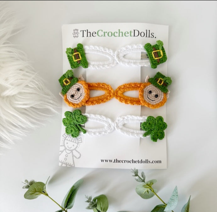 Crochet hair clips