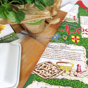 Irish recipes tea towel