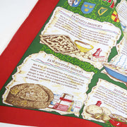 Irish recipes tea towel