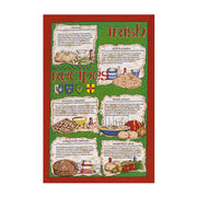 Irish recipes tea towel