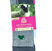 Soft Marino Wool Sock ~ Grey UK4-7
