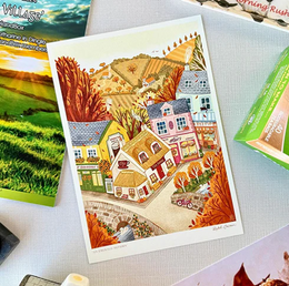 An Emerald Autumn Print