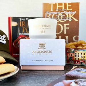 Rathbornes Dublin Tea Rose, Oud & Patchouli Scented Luxury Candle