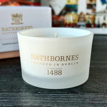 Load image into Gallery viewer, Rathbornes Dublin Tea Rose, Oud &amp; Patchouli Scented Luxury Candle