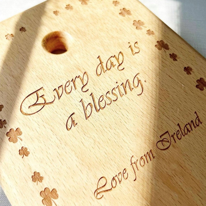 Irish blessing chopping board