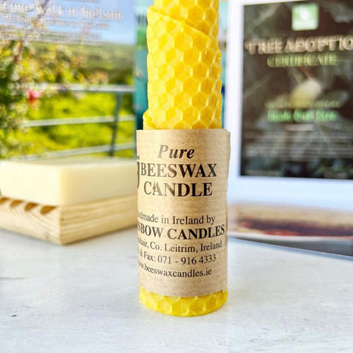 A set of 2 Irish Beeswax Candles