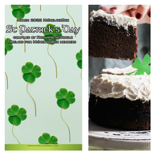 Load image into Gallery viewer, St. Patrick&#39;s Day booklet ~ Complied by Katharine &amp; a Guinness and Chocolate Cake Recipe