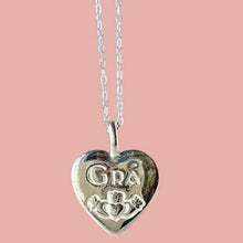 Load image into Gallery viewer, The Irish Love/Claddagh silver pendant