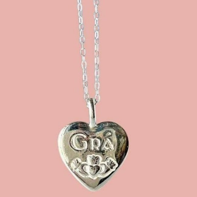 The Irish Love/Claddagh silver pendant