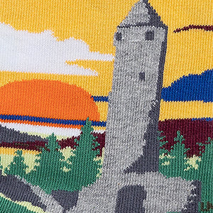 Sock Co-Op Round Tower Socks - Inspired by the monastic settlement of Glendalough