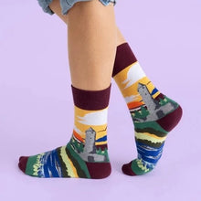 Load image into Gallery viewer, Sock Co-Op Round Tower Socks - Inspired by the monastic settlement of Glendalough