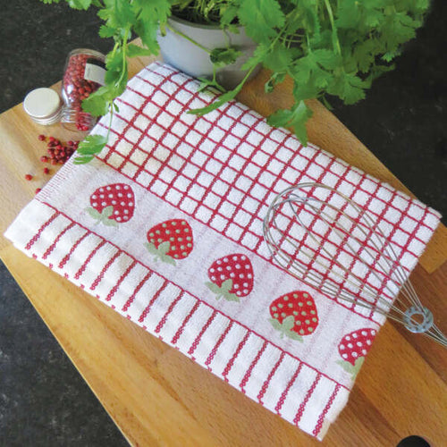 Irish Strawberry Tea Towel