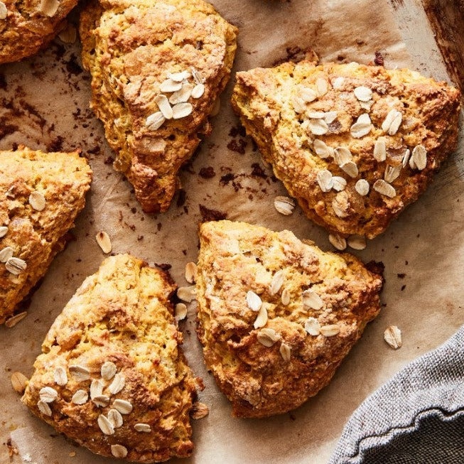 Irish oat scones recipe card