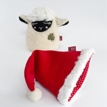 Load image into Gallery viewer, Handmade felt Santa hat for September sheep